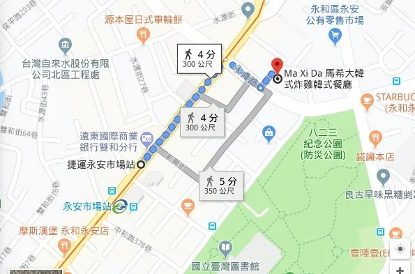 （圖說：距離捷運永安市場站步行約4分鐘）