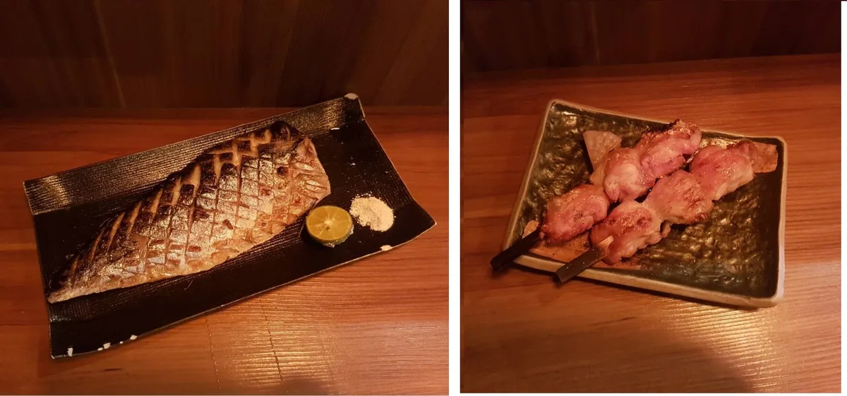 鹽烤鯖魚/鹽烤雞腿串