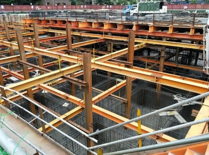 筏式基礎鋼筋綁紮）