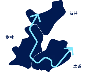 土城樹林線區域地圖