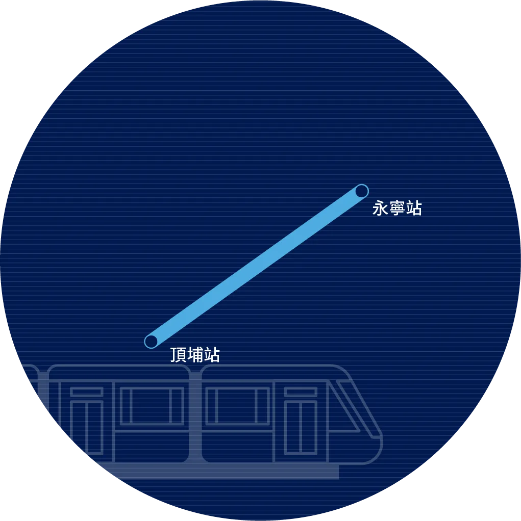 土城線延伸頂埔段路線圖