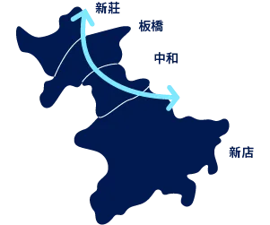 新北環狀線區域地圖