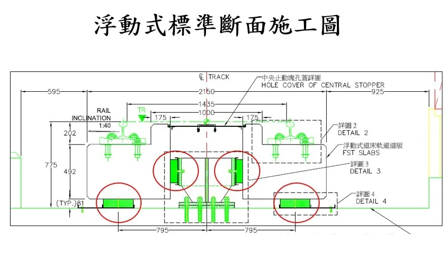浮動式標準斷面施工圖