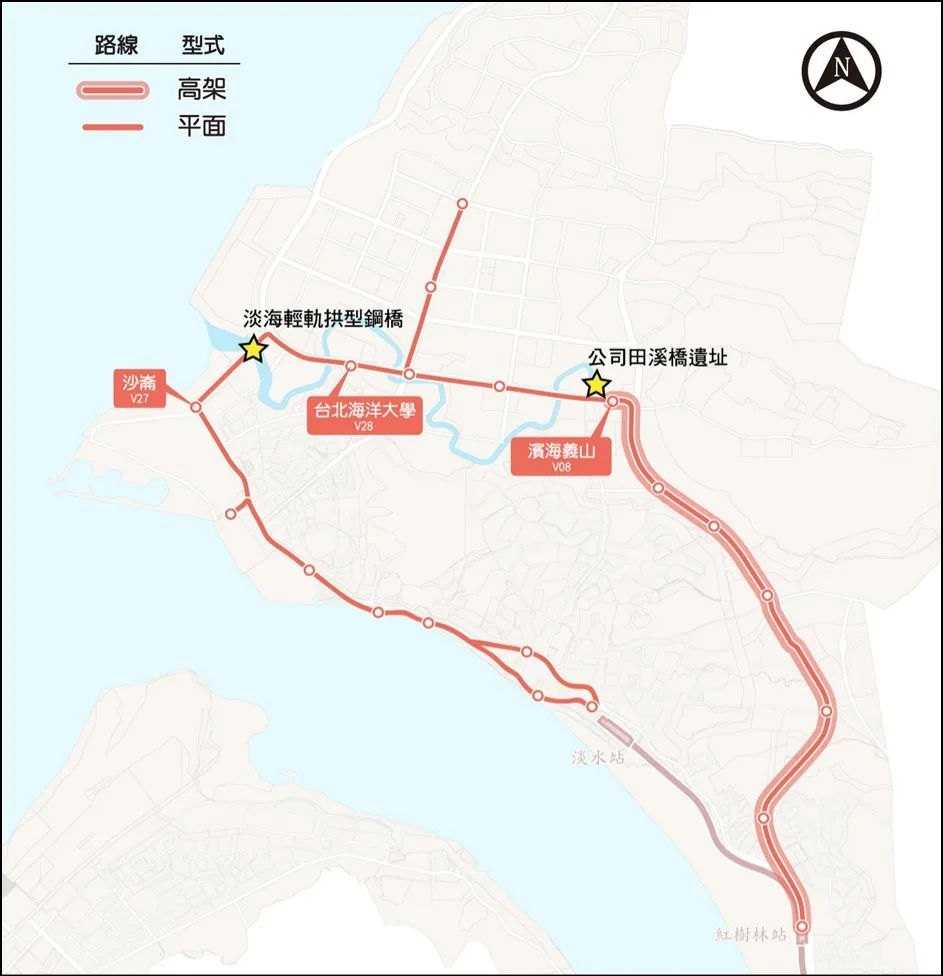 (兩橋位置圖)
