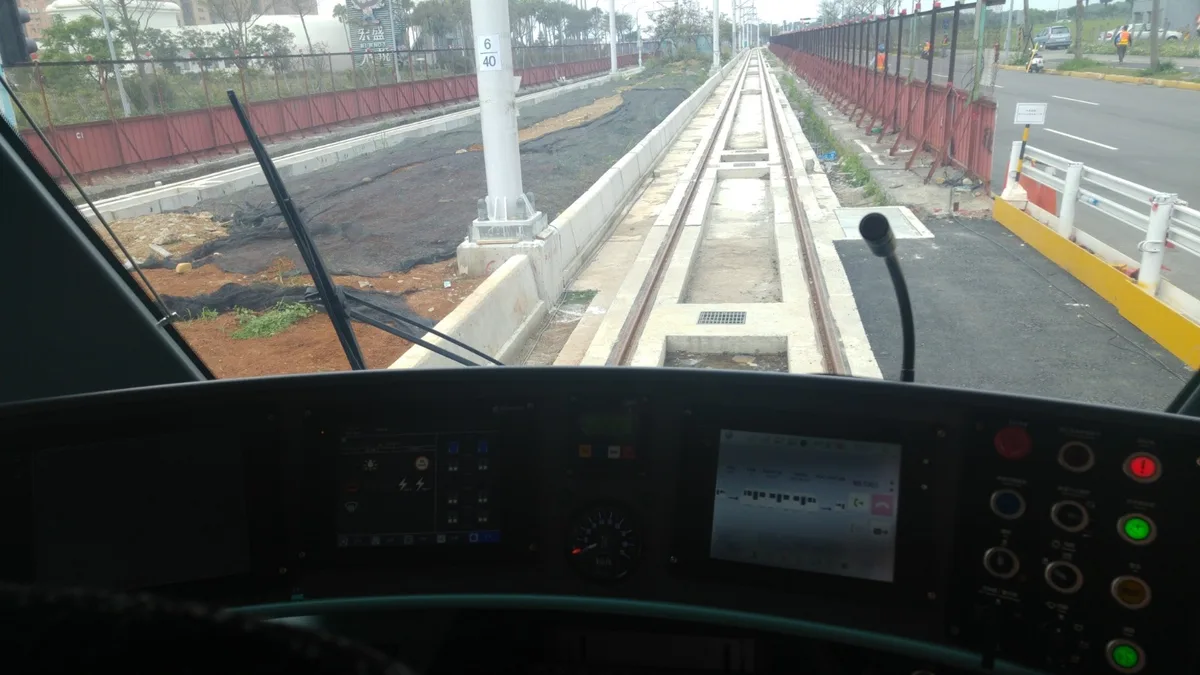 （圖說：列車長視角）