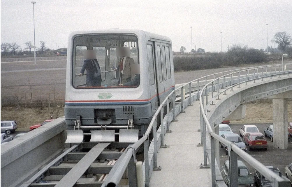 ▲伯明罕國際機場磁浮列車