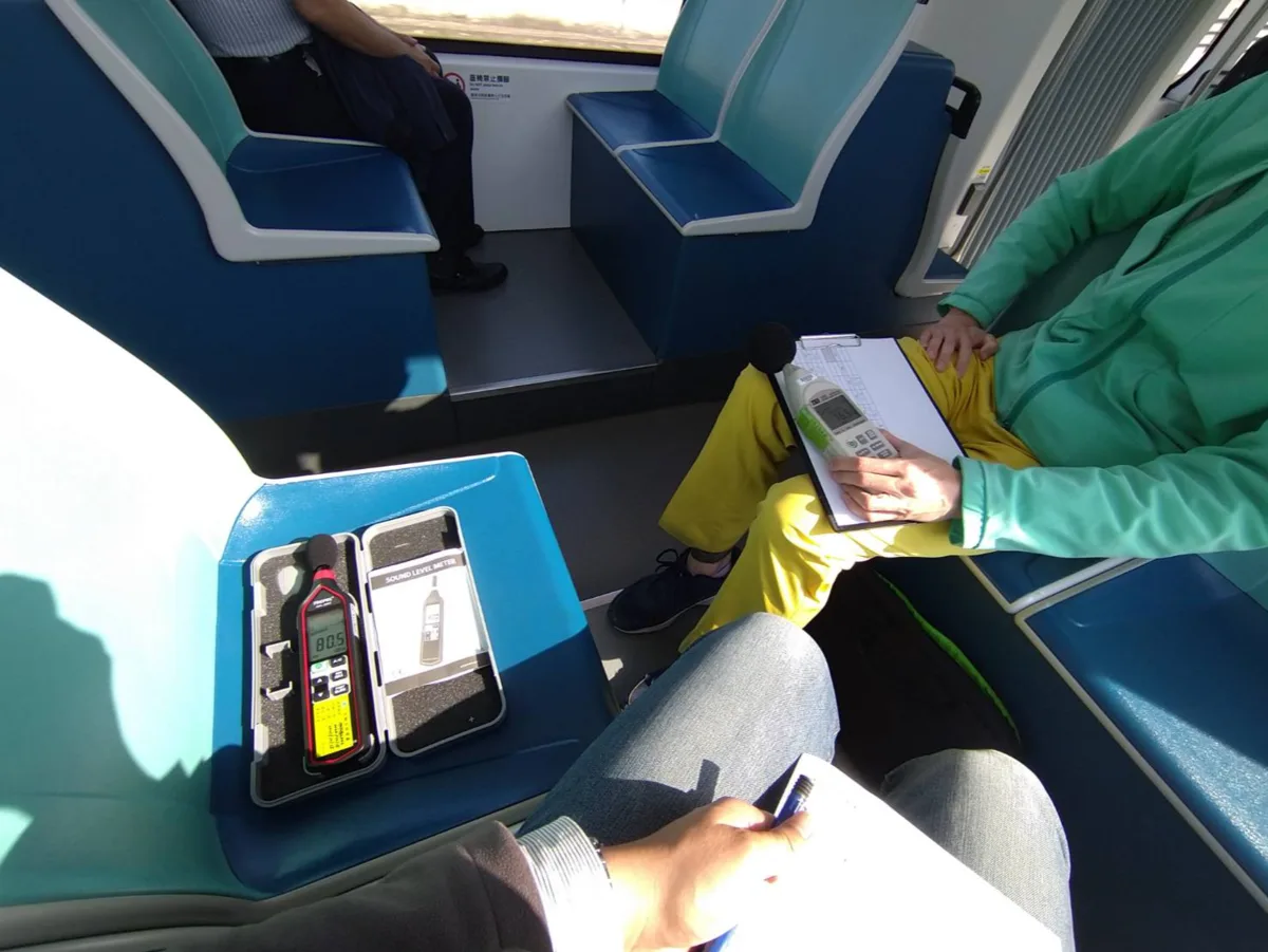 列車上噪音量測