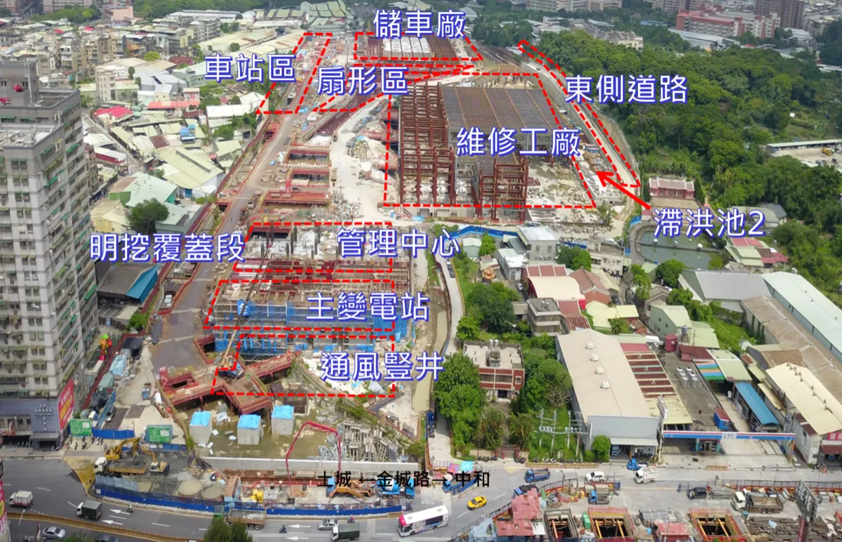 工區鳥瞰（南往北）／