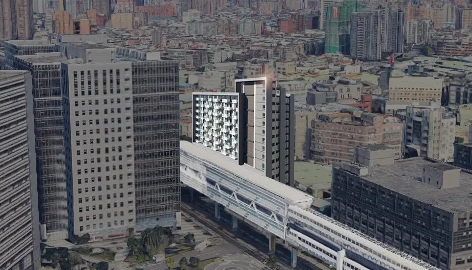 中原站土開大樓模擬示意圖(草案)