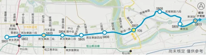 民生線路網圖