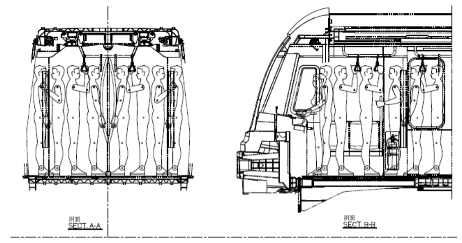 三鶯線車廂載客模擬圖