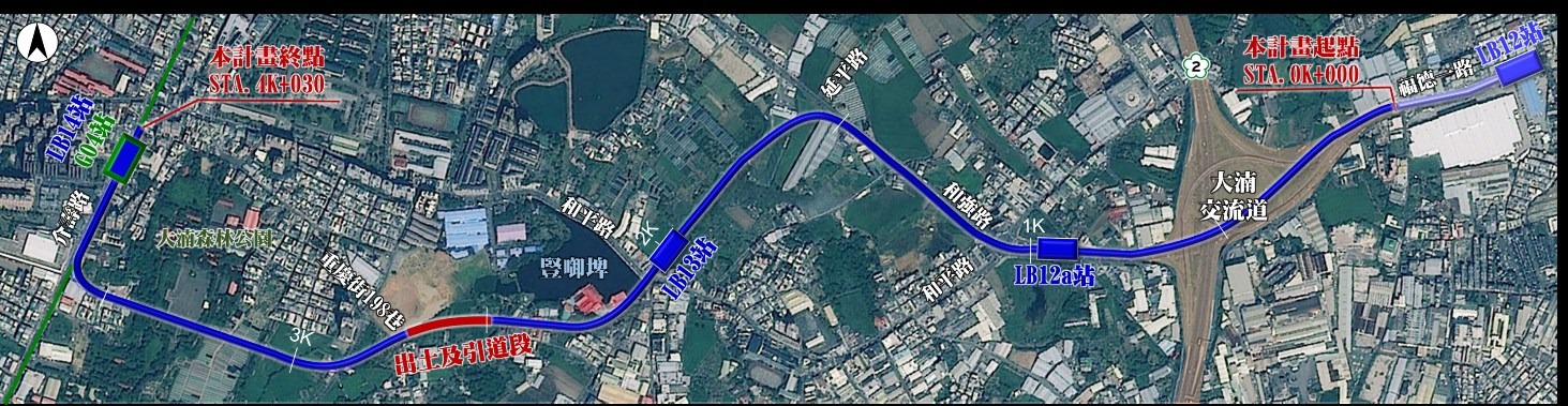 局部放大路網圖