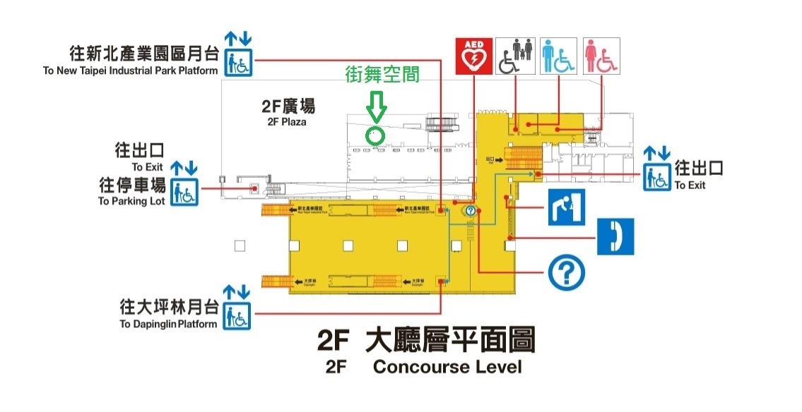 街舞空間位置圖