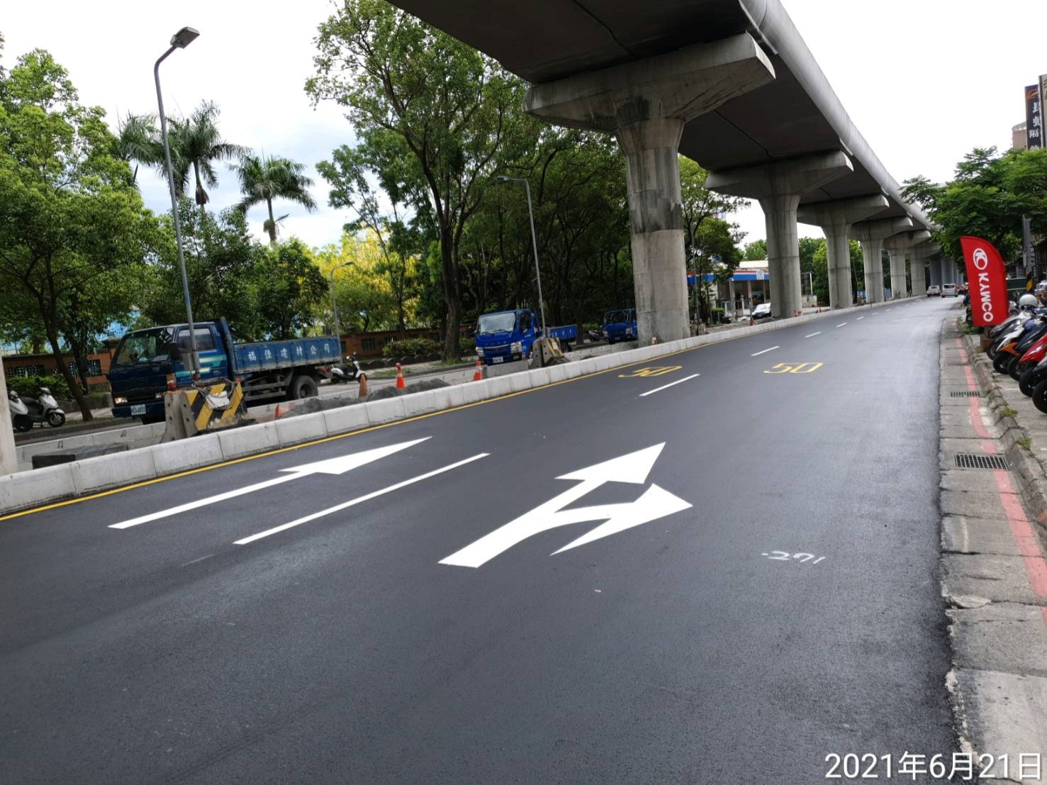 捷運三鶯線三峽復興路施工圍籬全數撤除+道路銑刨加鋪