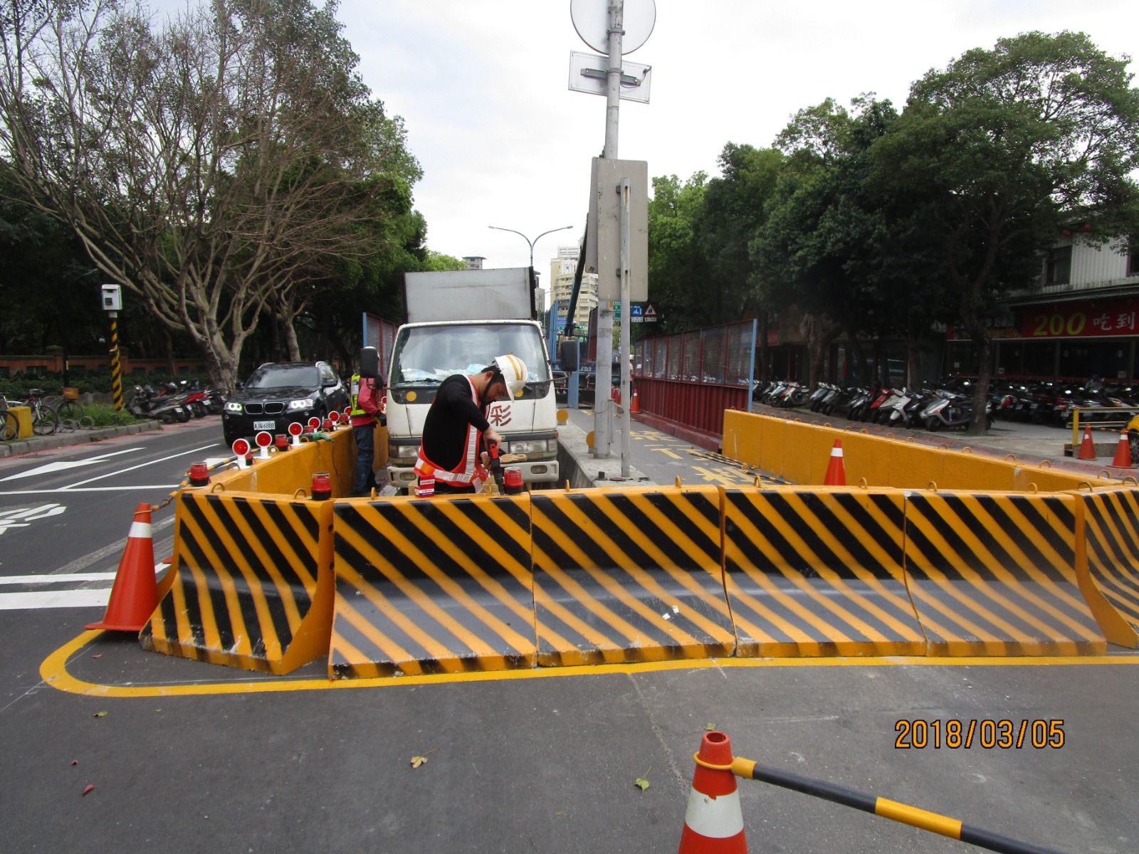 三峽復興路107年3月開始架設施工圍籬