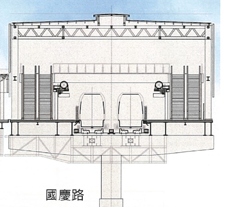 捷運三鶯線車站剖面圖說