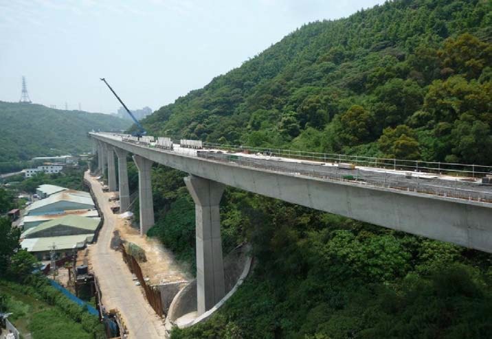 （圖說：機場捷運竹削工法施工情形）
