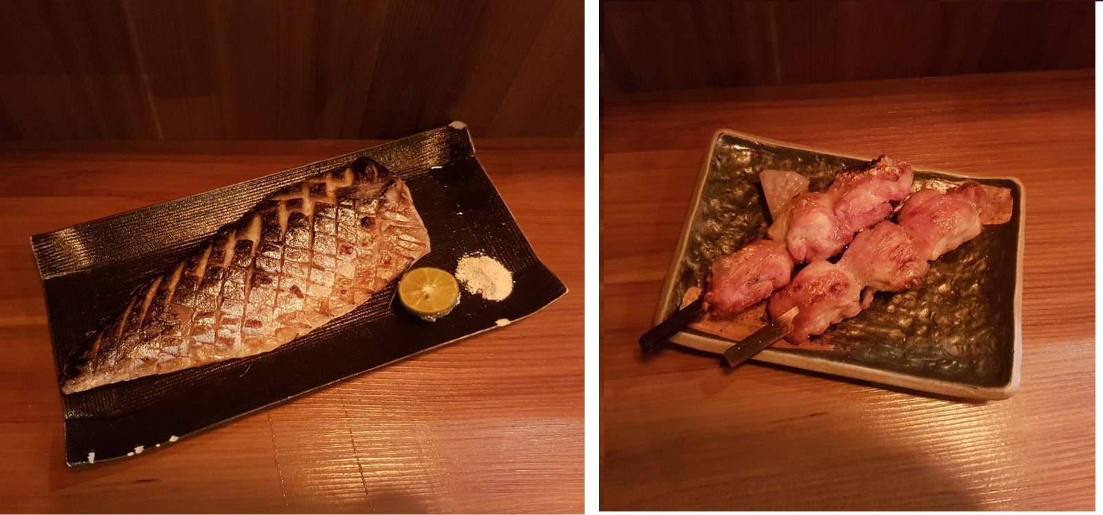 鹽烤鯖魚/鹽烤雞腿串