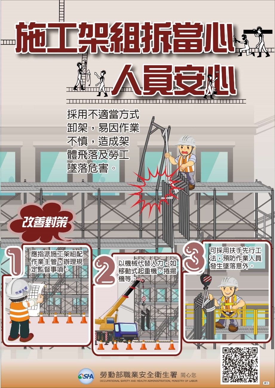 組拆當心！人員安心！