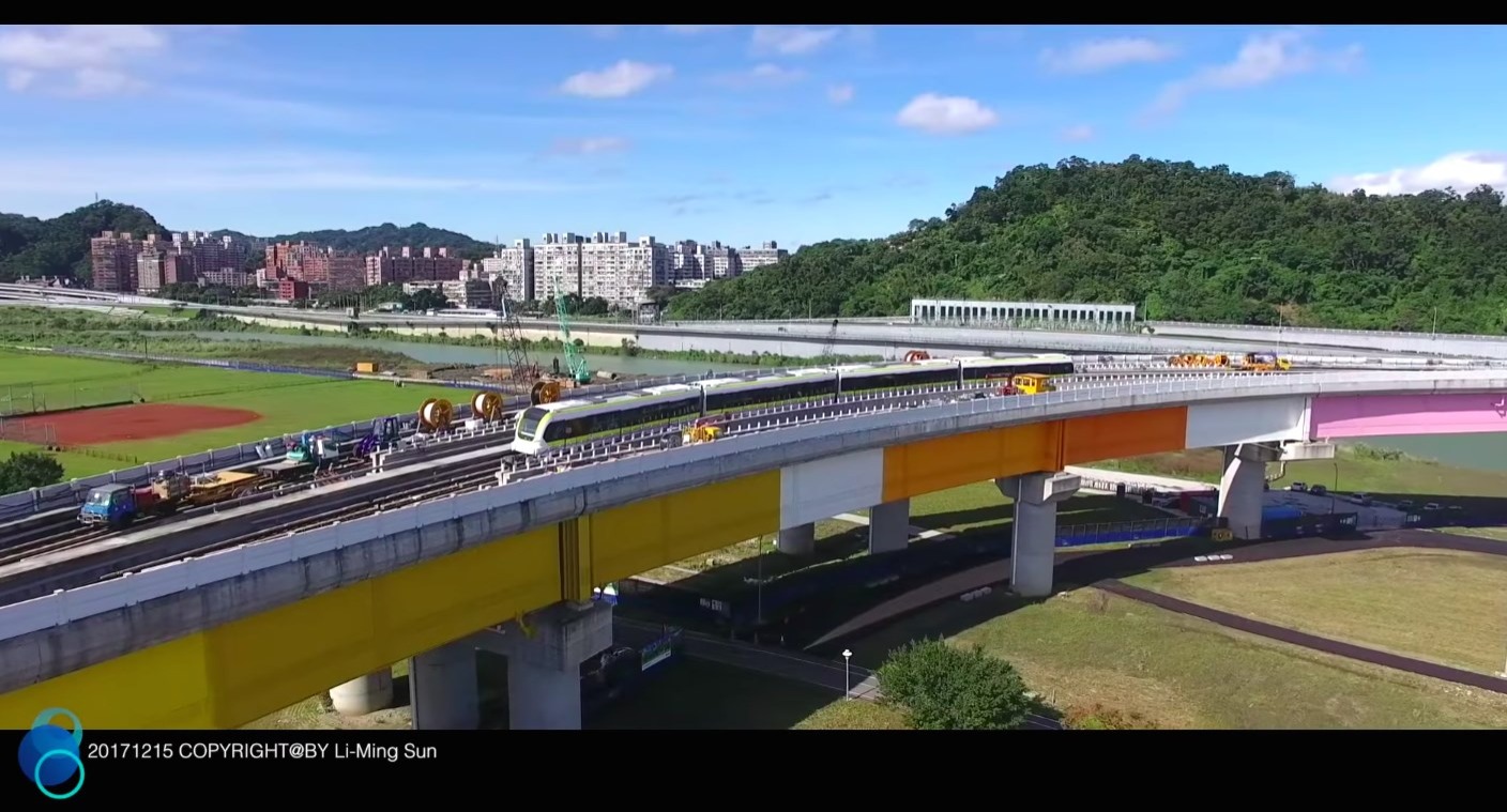 （圖說：新北環狀線第一階段工程：捷運行車測試）