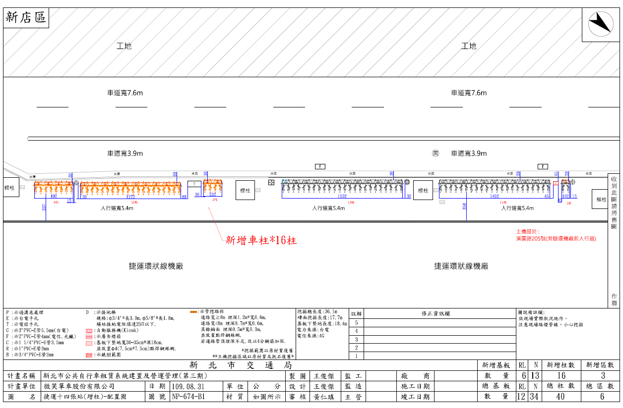 新增YouBike車柱設計圖