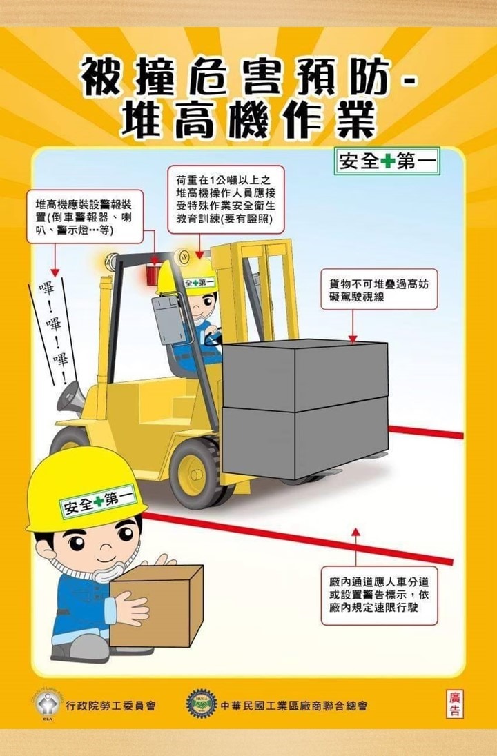 被撞危害預防-堆高機作業