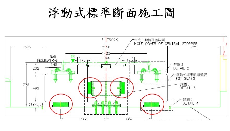 浮動式標準斷面施工圖