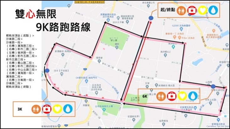 (路跑路線，