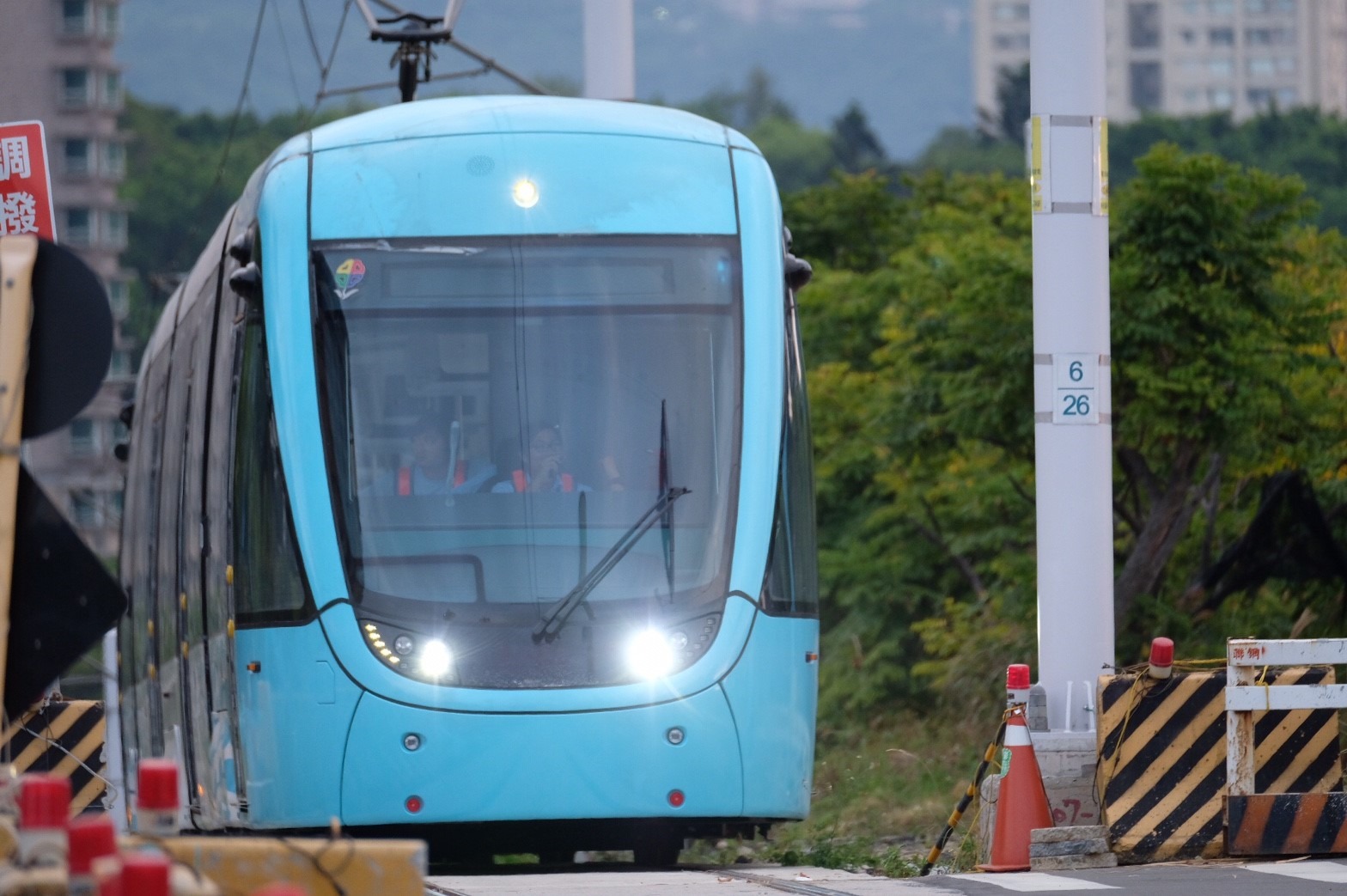 （圖說：淡海輕軌列車-行武者號）
