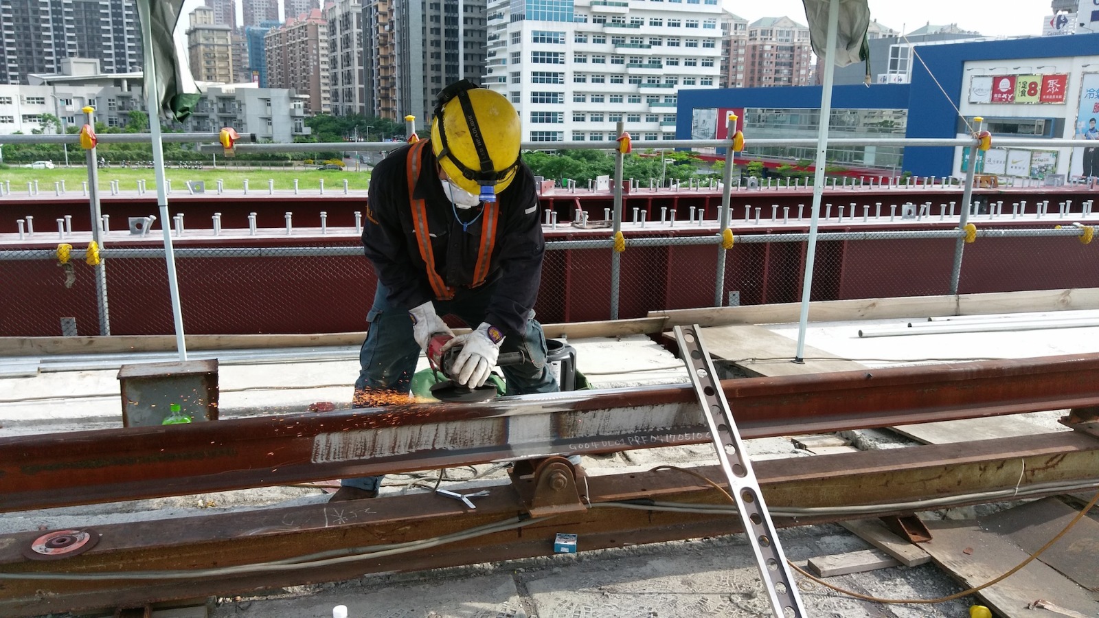 （圖說：焊接處之空氣冷卻淬火（氣冷）程序）