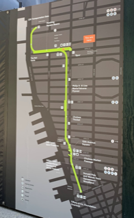 ▲HIGH line park 路線圖(現在全長約2.33公里)