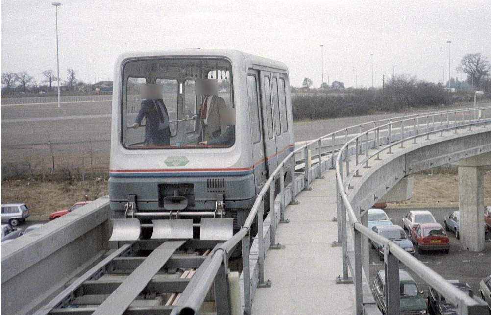 ▲伯明罕國際機場磁浮列車