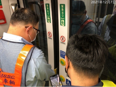 列車靜態測試