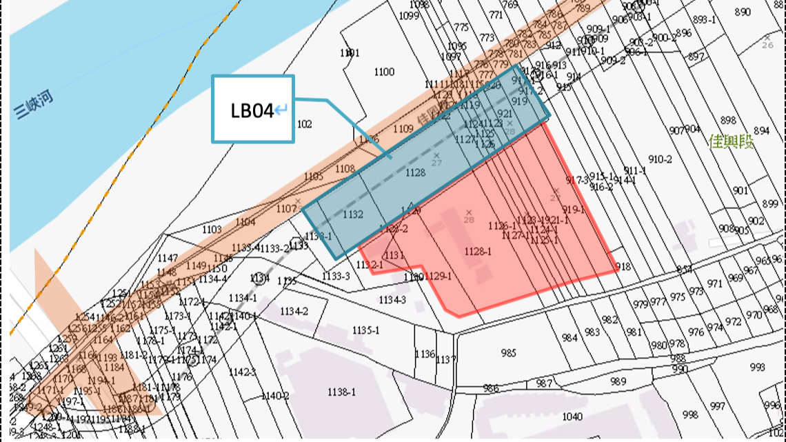 LB04站周邊地籍圖