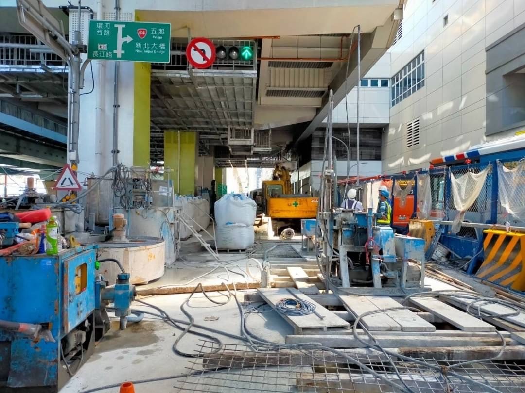 民生地下道雙環塞灌漿
