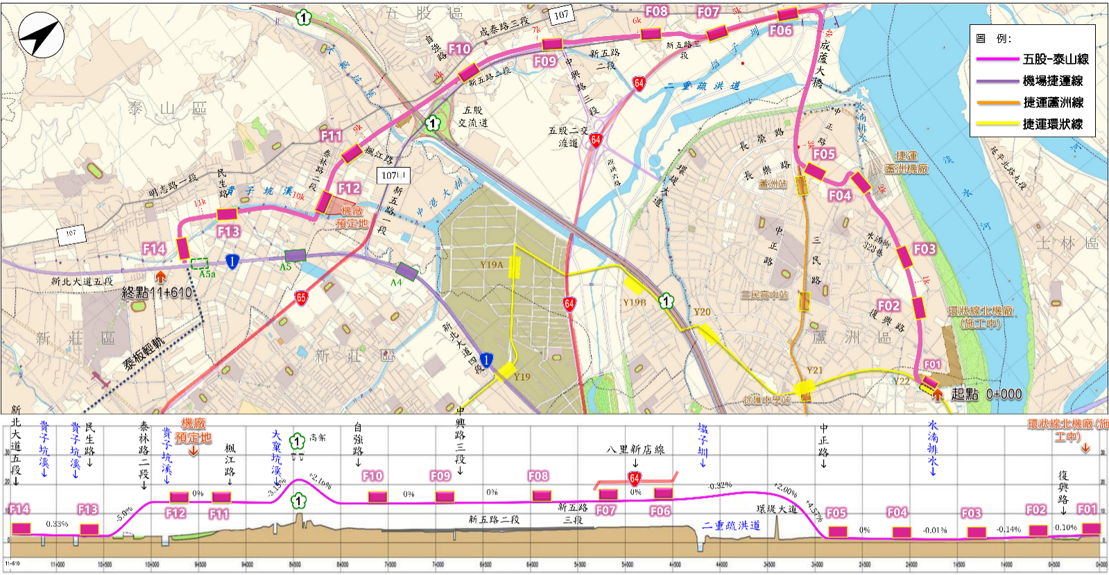 五股泰山輕軌路線圖