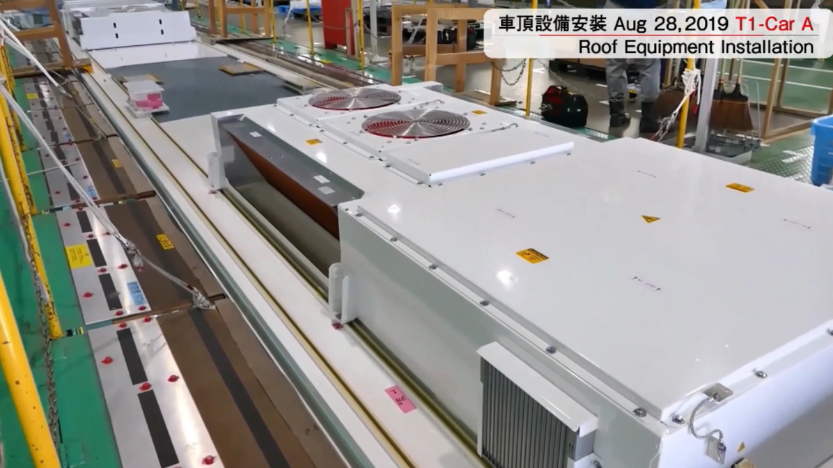 車頂設備安裝(車頂空調及電氣箱架設安裝)