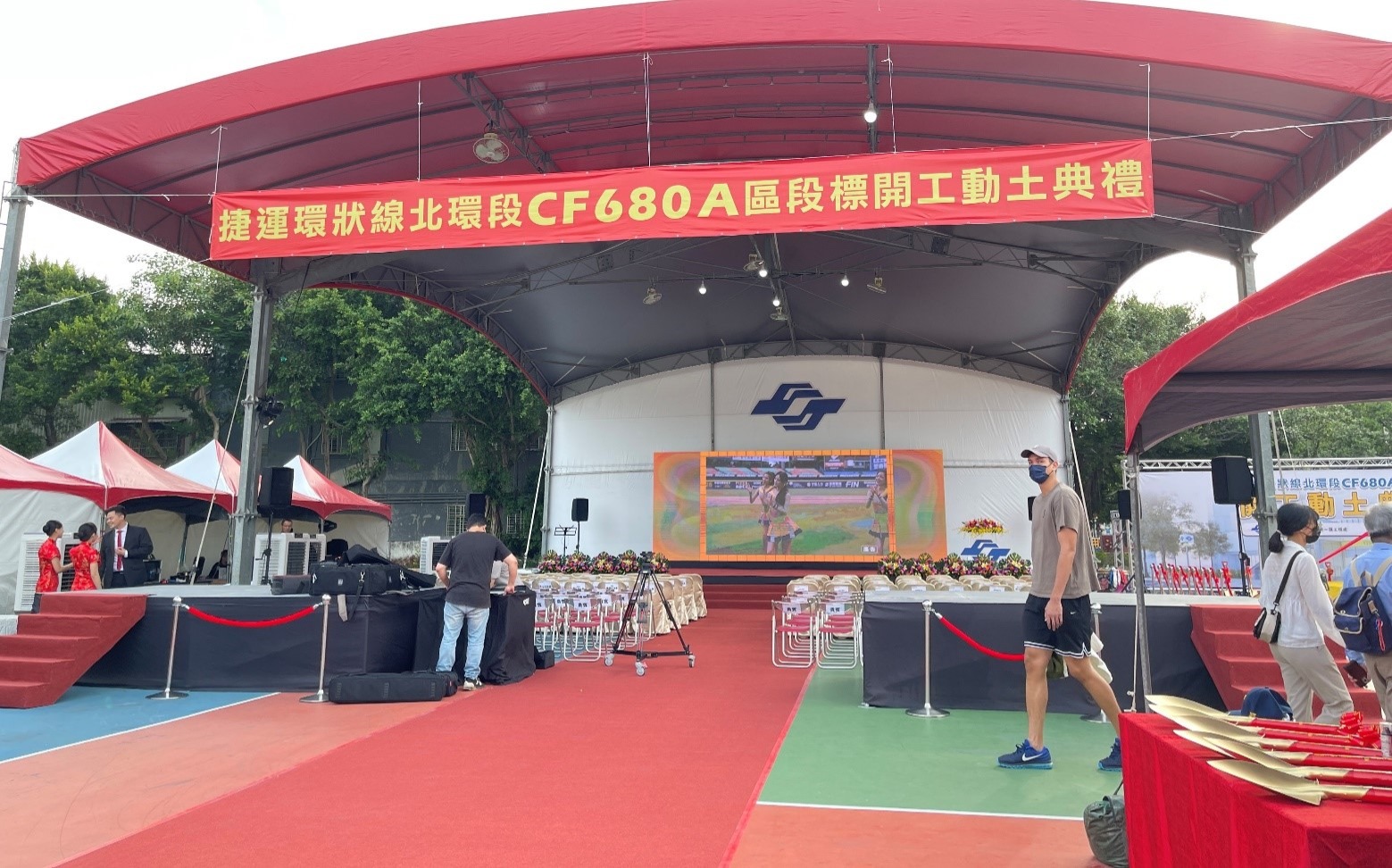 開工動土典禮現場拍攝