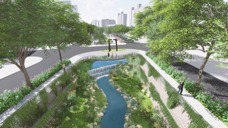 貴子坑溪河川環境營造計畫模擬圖