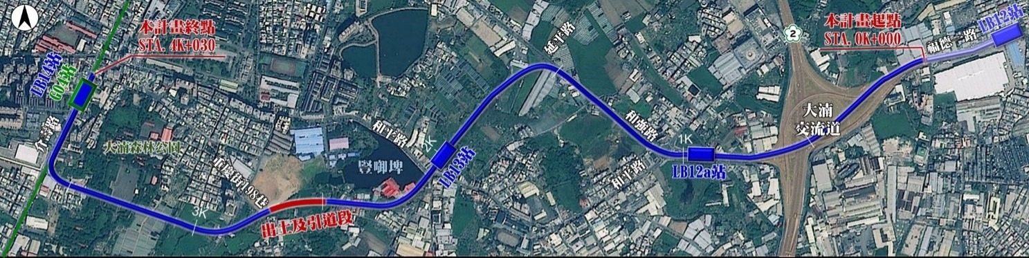 三鶯線延伸桃園八德段路網圖