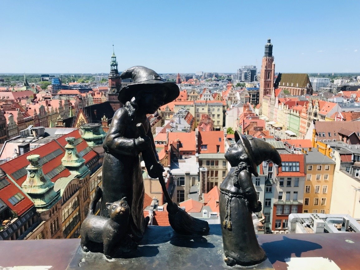 ▲Wrocław街角隨處可見小精靈，本圖拍攝地點是在聖瑪利亞瑪達肋納堂(Katedra św. Marii Magdaleny we Wrocławi