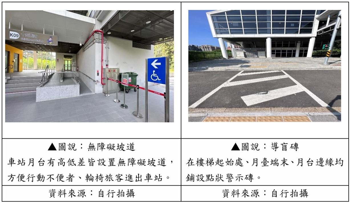 無障礙坡道及導盲磚