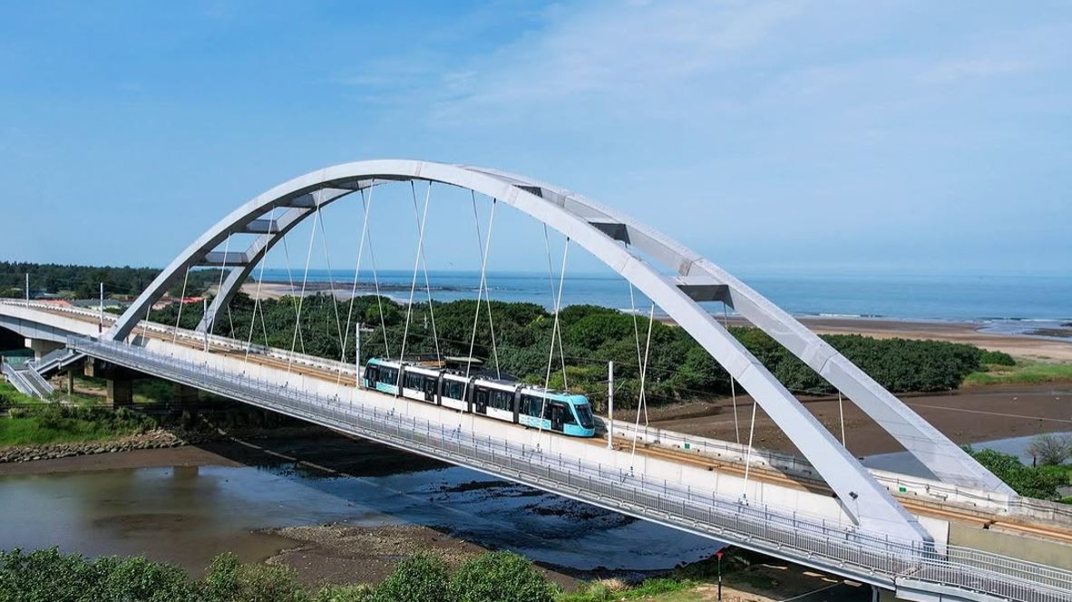 淡海輕軌藍海橋圖