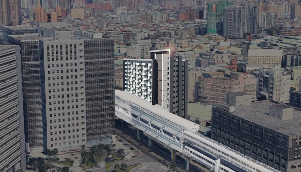 中原站土開大樓模擬示意圖(草案)