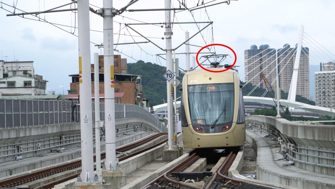 安坑輕軌列車示意圖
