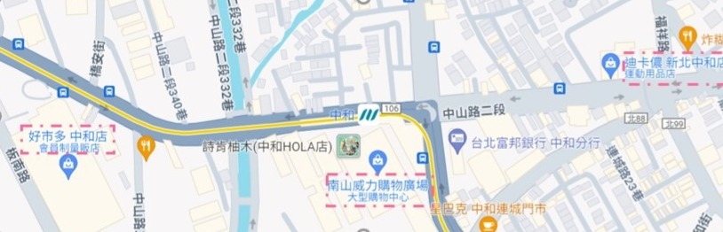 中和站周圍地圖