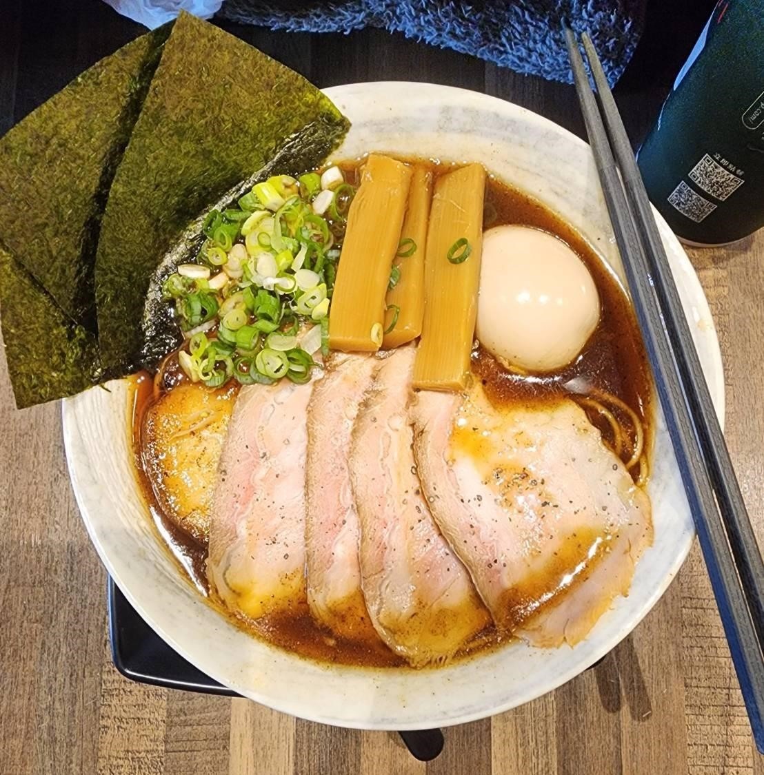 蘭丸清湯醬油拉麵