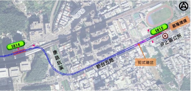 SB15站距離SB14站距離0.96公里，站距安排可有效服務兩站之間民眾