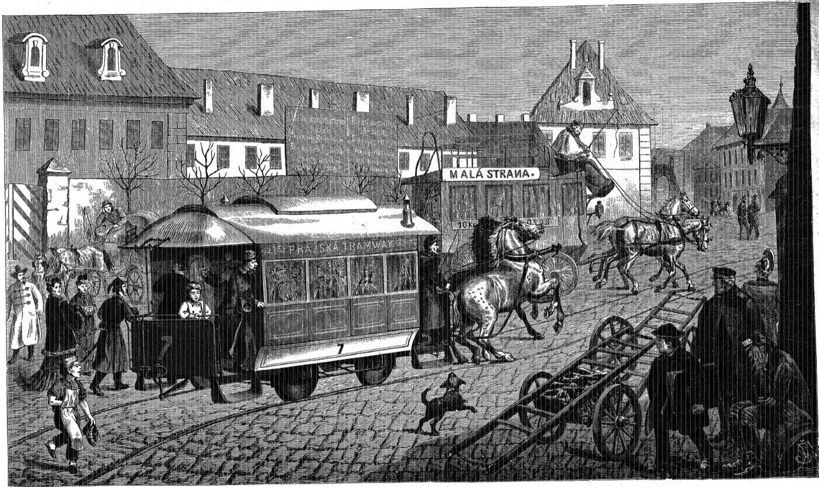 19世紀在布拉格運行的馬車鐵路
