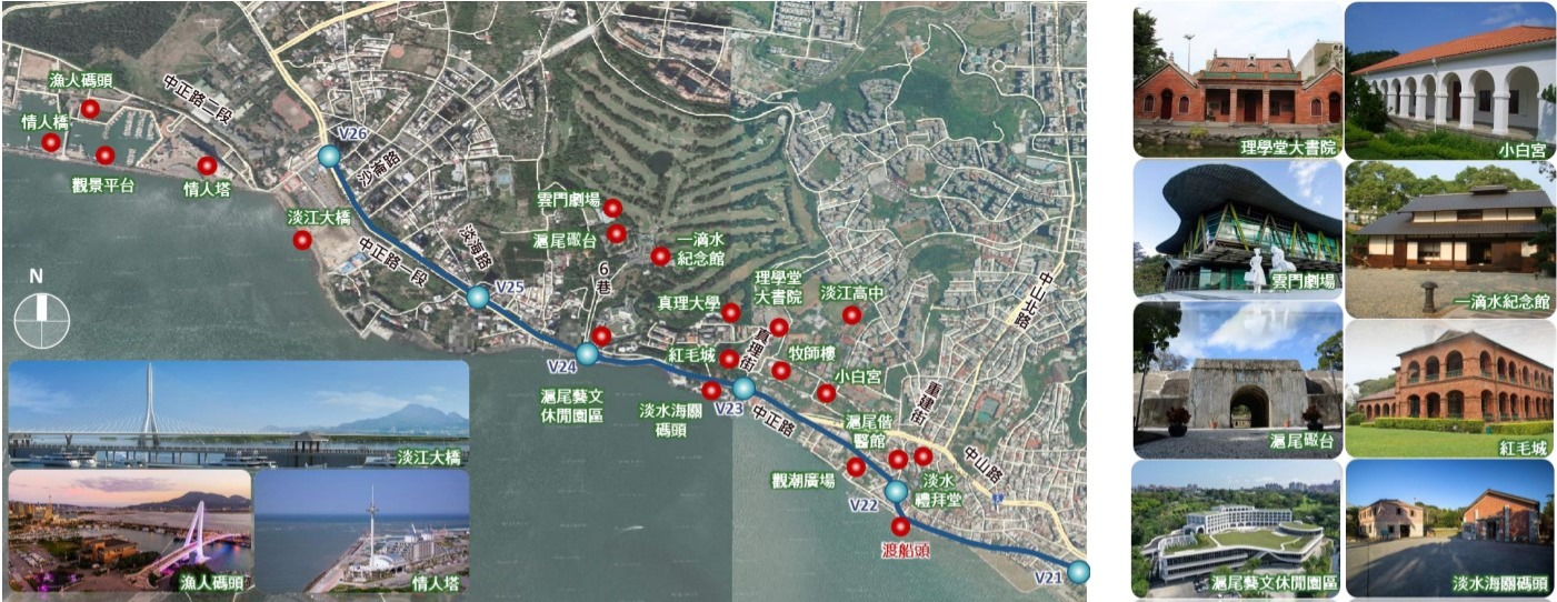 淡海輕軌藍海線第二期路網沿線景觀